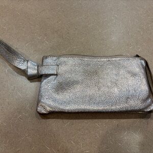 Able Rachel Rose Gold Metallic Wristlet Clutch